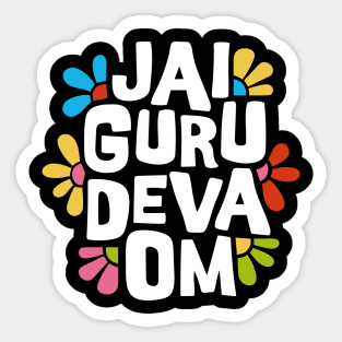 Jai Guru Deva Om 3 Sticker